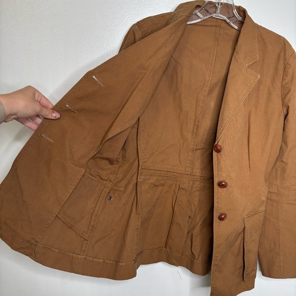 Ralph Lauren Blue Label Brown Cotton Equestrian Blazer Women’s - Picture 12 of 12